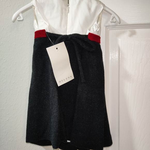 Helena Girl's Size 12 Mo. Dark Gray Wool - Like Set Dress & Coat NWT - Picture 16 of 16